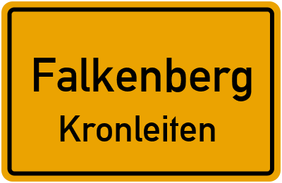 Straßenverzeichnis Falkenberg Kronleiten