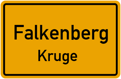 Straßenverzeichnis Falkenberg Kruge