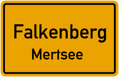 Straßenverzeichnis Falkenberg Mertsee