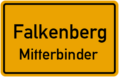 Straßenverzeichnis Falkenberg Mitterbinder