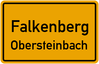 Straßenverzeichnis Falkenberg Obersteinbach
