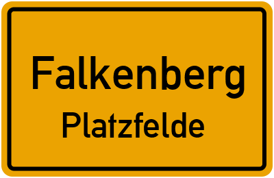 Straßenverzeichnis Falkenberg Platzfelde