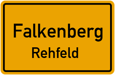 Straßenverzeichnis Falkenberg Rehfeld
