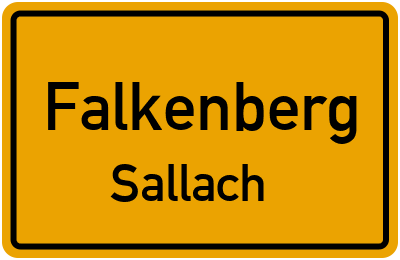 Straßenverzeichnis Falkenberg Sallach