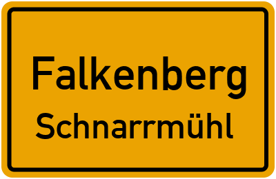 Straßenverzeichnis Falkenberg Schnarrmühl