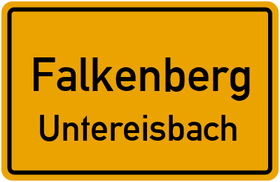 Straßenverzeichnis Falkenberg Untereisbach