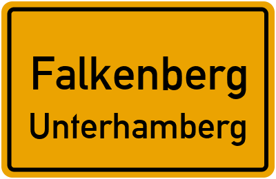Straßenverzeichnis Falkenberg Unterhamberg