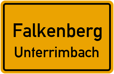 Straßenverzeichnis Falkenberg Unterrimbach