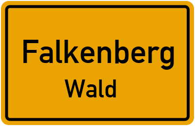 Straßenverzeichnis Falkenberg Wald