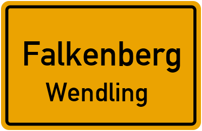 Straßenverzeichnis Falkenberg Wendling
