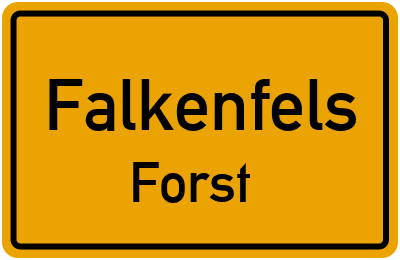 Straßenverzeichnis Falkenfels Forst