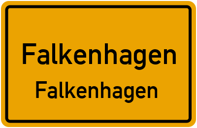 Straßenverzeichnis Falkenhagen Falkenhagen