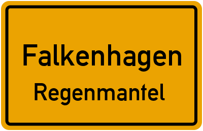Straßenverzeichnis Falkenhagen Regenmantel
