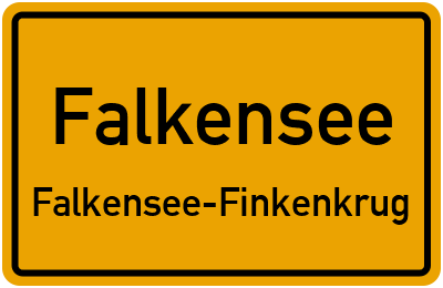 Straßenverzeichnis Falkensee Falkensee-Finkenkrug