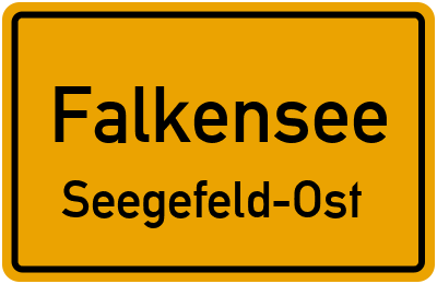 Straßenverzeichnis Falkensee Seegefeld-Ost