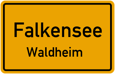 Straßenverzeichnis Falkensee Waldheim