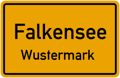 Straßenverzeichnis Falkensee Wustermark