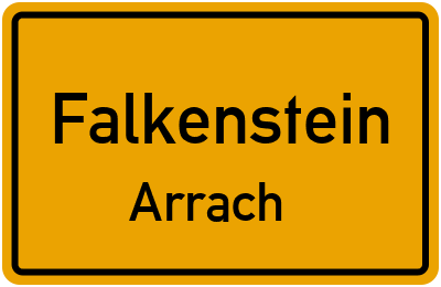 Straßenverzeichnis Falkenstein Arrach