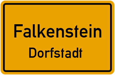 Straßenverzeichnis Falkenstein Dorfstadt