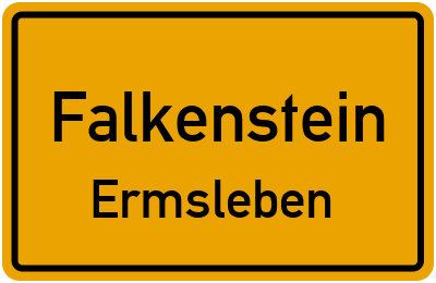 Straßenverzeichnis Falkenstein Ermsleben