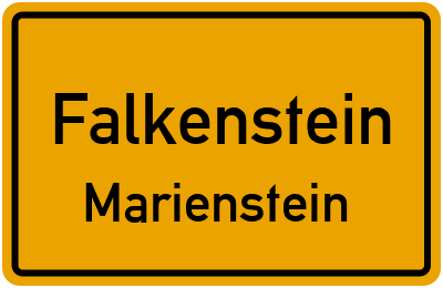 Straßenverzeichnis Falkenstein Marienstein