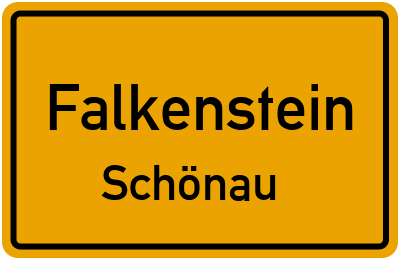Straßenverzeichnis Falkenstein Schönau