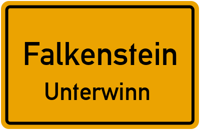 Straßenverzeichnis Falkenstein Unterwinn
