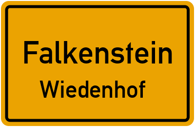 Straßenverzeichnis Falkenstein Wiedenhof