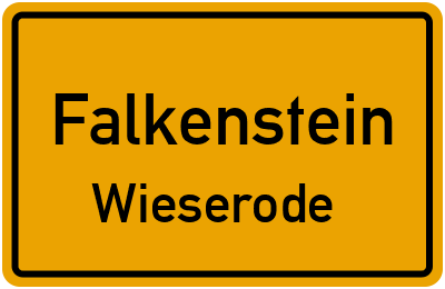 Straßenverzeichnis Falkenstein Wieserode