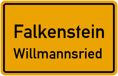 Straßenverzeichnis Falkenstein Willmannsried