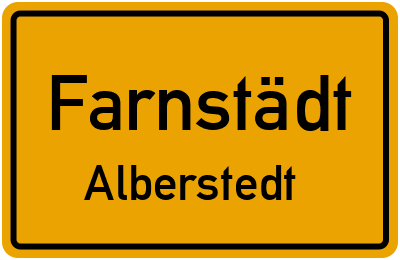 Straßenverzeichnis Farnstädt Alberstedt