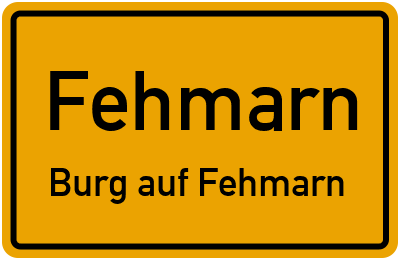 Straßenverzeichnis Fehmarn Burg auf Fehmarn