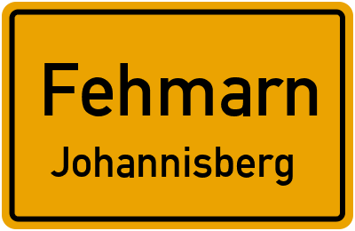 Ortsschild Fehmarn Johannisberg