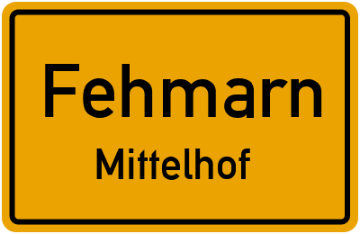 Straßenverzeichnis Fehmarn Mittelhof