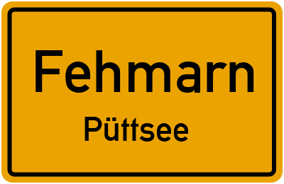 Straßenverzeichnis Fehmarn Püttsee