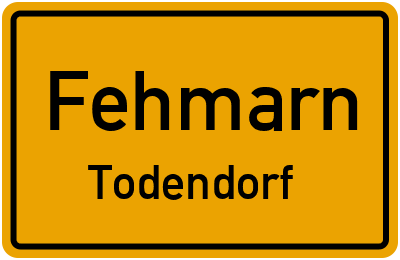 Straßenverzeichnis Fehmarn Todendorf