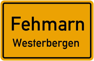 Straßenverzeichnis Fehmarn Westerbergen