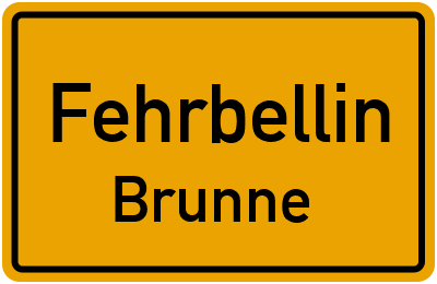 Straßenverzeichnis Fehrbellin Brunne