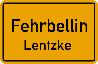 Straßenverzeichnis Fehrbellin Lentzke