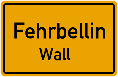 Straßenverzeichnis Fehrbellin Wall