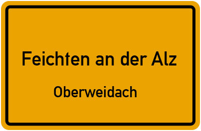 Straßenverzeichnis Feichten an der Alz Oberweidach