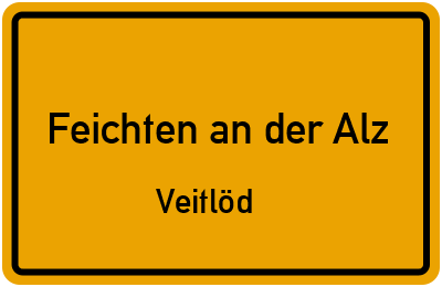 Straßenverzeichnis Feichten an der Alz Veitlöd