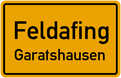 Ortsschild Feldafing Garatshausen