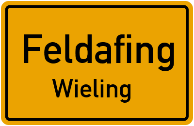 Ortsschild Feldafing Wieling