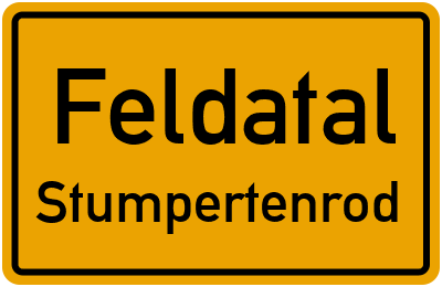 Straßenverzeichnis Feldatal Stumpertenrod