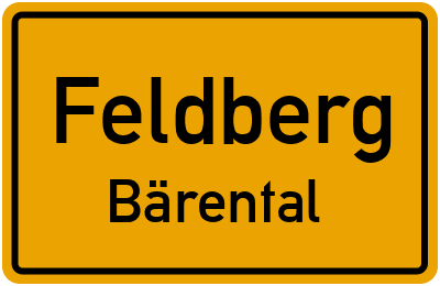 Straßenverzeichnis Feldberg Bärental