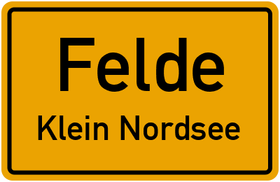 Straßenverzeichnis Felde Klein Nordsee