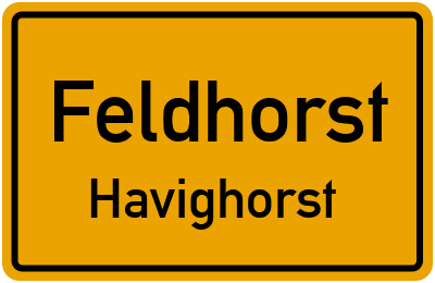 Straßenverzeichnis Feldhorst Havighorst