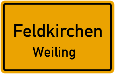 Straßenverzeichnis Feldkirchen Weiling
