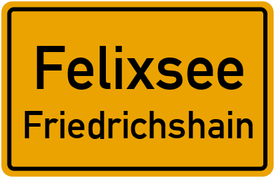 Straßenverzeichnis Felixsee Friedrichshain
